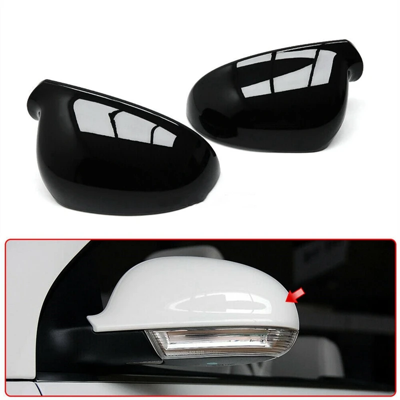 

Черные автомобильные зеркальные колпачки для зеркала заднего вида для Jetta GOLF MK5 R32 Passat B6 автомобильные внешние аксессуары