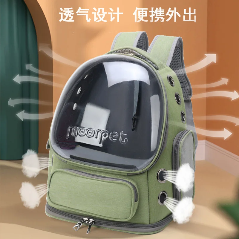 

Large-capacity Portable Pets Go Out Transparent Space Capsule Pet Bag Pet Supplies Breathable Cat Bag Backpack