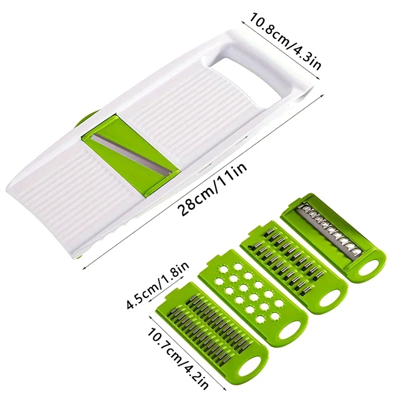 Олинейная нарезка Mand овощерезка из нержавеющей стали с 5 лезвиями и защитой рук