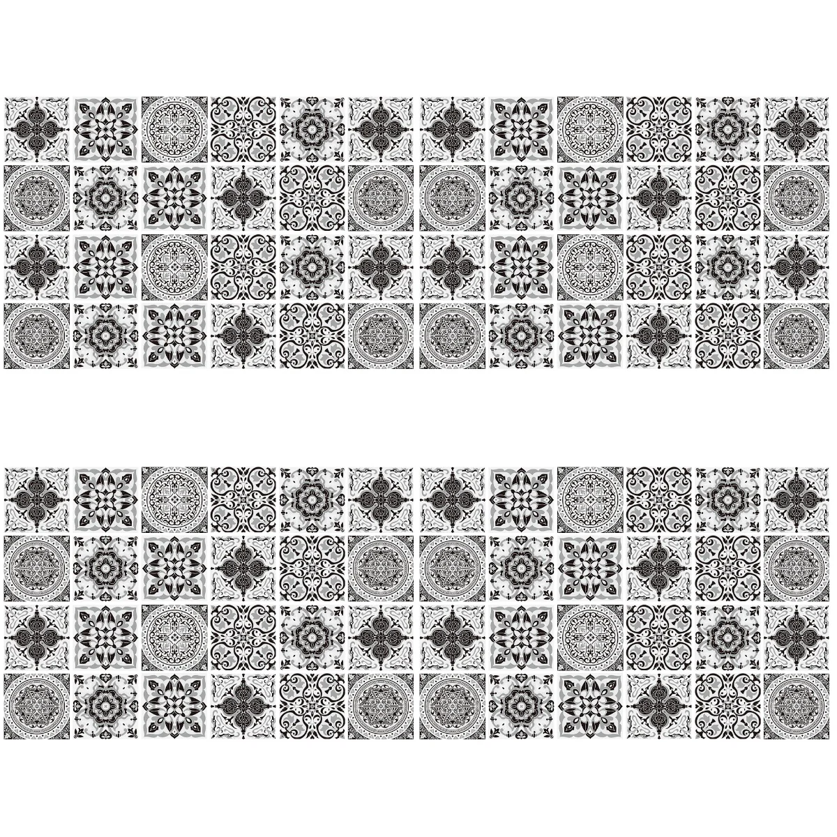 

96 pcs Decorative Peel and Stick Tile Decals Oil-proof Kitchen Wall Tile Stickers Wall Tile Sticker