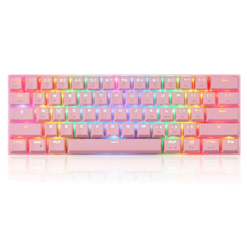 

CK62 Bluetooth Keyboard USB Wired Dual-Mode Outemu Switch RGB Mechanical Gaming Keyboard Black Blue Switch