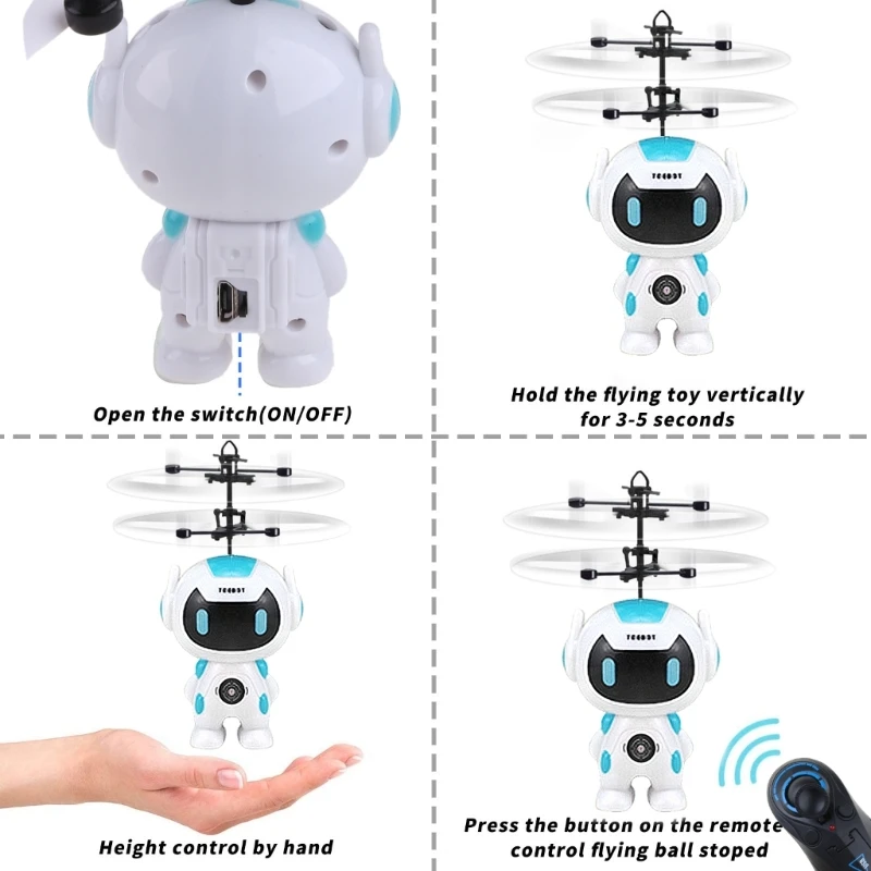 Индукционный летающий робот-вертолет Дрон для защиты электронные подарки стресс