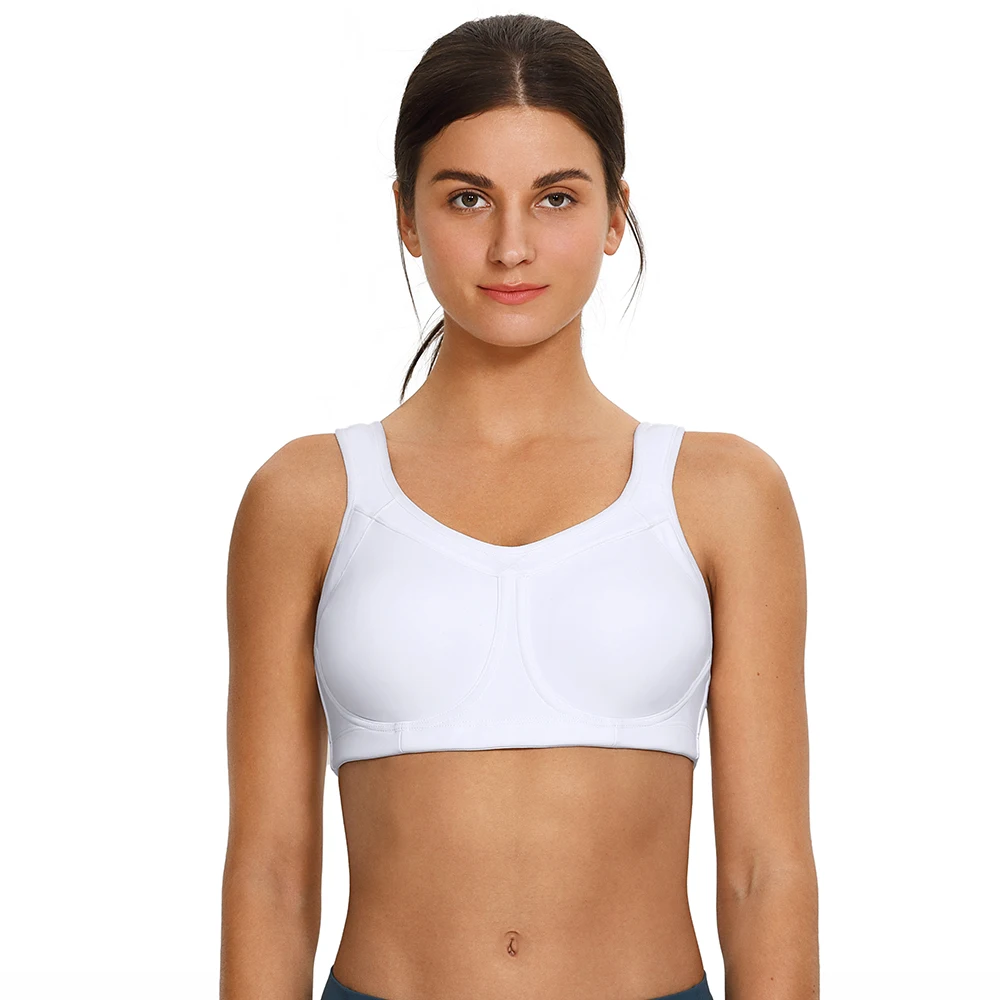 Sports Bra Women Gym High Impact Bodycon Tank Tops Fitness Running Vests Lady Full Coverage Underwire Solid Traning Sportswear