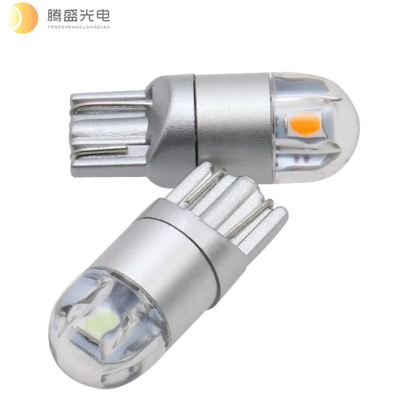 

10PCS 12v Truck T10 LED W5W Car CANBUS 2SMD 3030 Non polarity No Error W5W Turn Side License Parking Interior lamp Bulbs