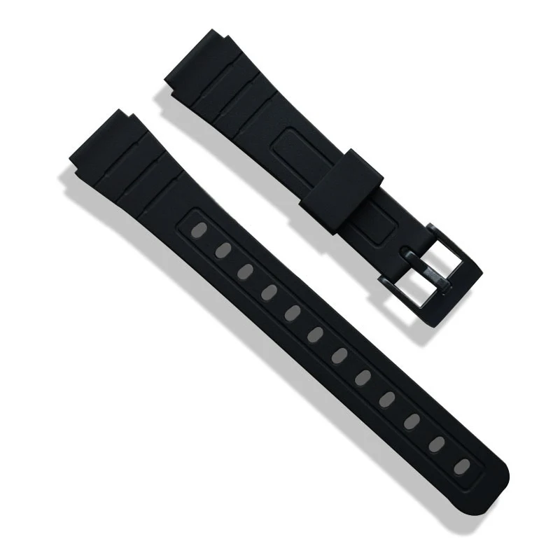 16mm 18mm 20mm Silicone Watch Strap Band Women Men Black Sport Diving Rubber Watchbands Buckle For Casio Watch Accessories