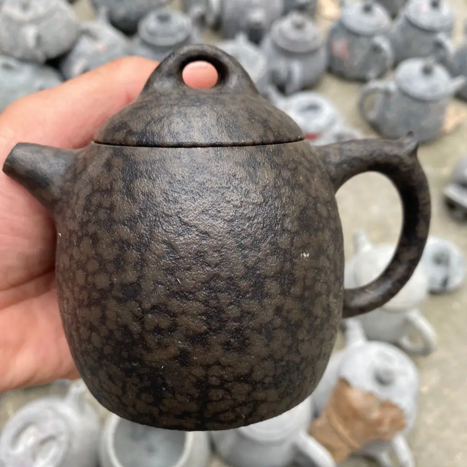 

Chinese Tillite Natural Stone Health Tea Kettle Kung Fu Teaset Tea Ceremony Jades Teapots Gongfu Teaware Stones Pots