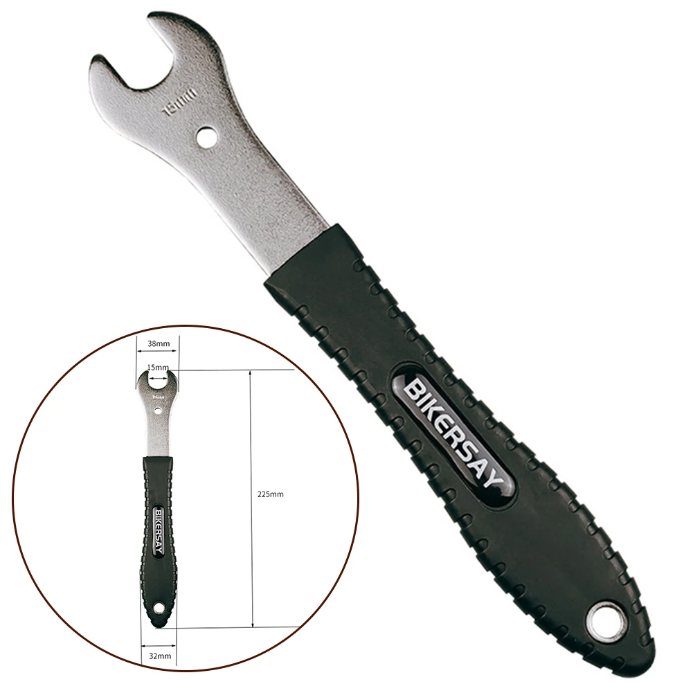 

Road Bike Foot Pedal Wrench Spanner 15 Mm Alloy Steel Long Handle Repair Tool Auxiliary Repair Wrench Cycling Accessories