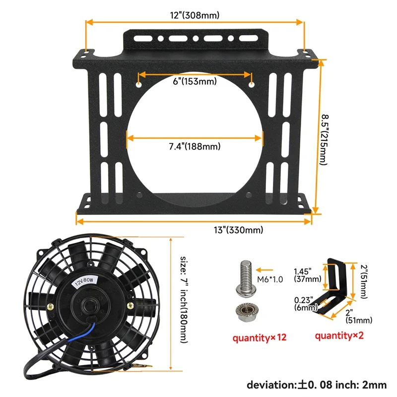 Масляный радиатор 28 рядов монтажный кронштейн новый электрический вентилятор 7