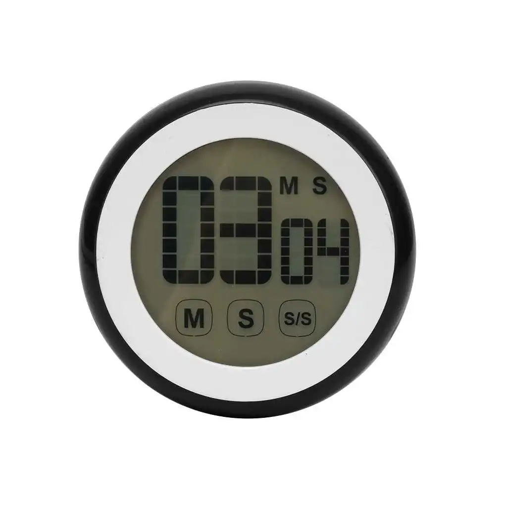 

Цифровой сенсорный ЖК-дисплей, зеркальный инструмент для подсчета, Круглый Магнитный электронный таймер для обучения приготовлению пищи