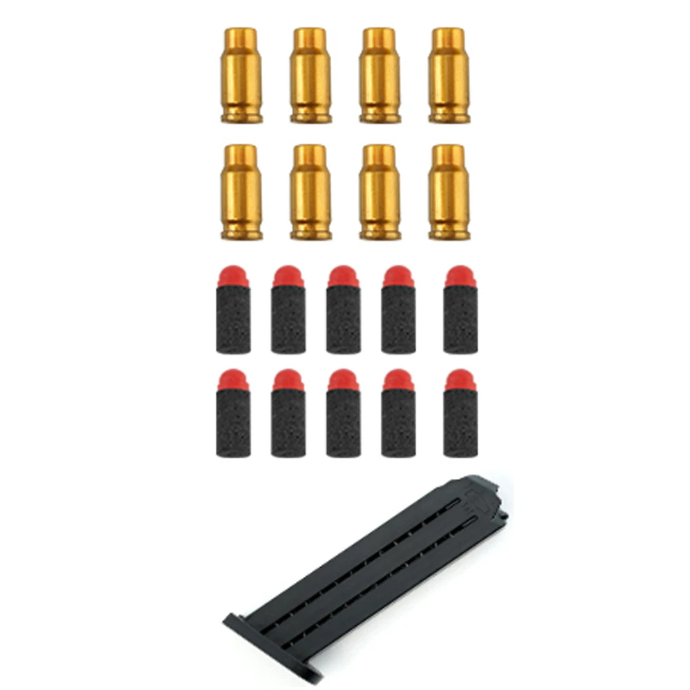 M1911 Glock страйкбольный пистолет, аксессуары, пулевые зажимы, 10 шт., мягкая бомба, 8 шт.