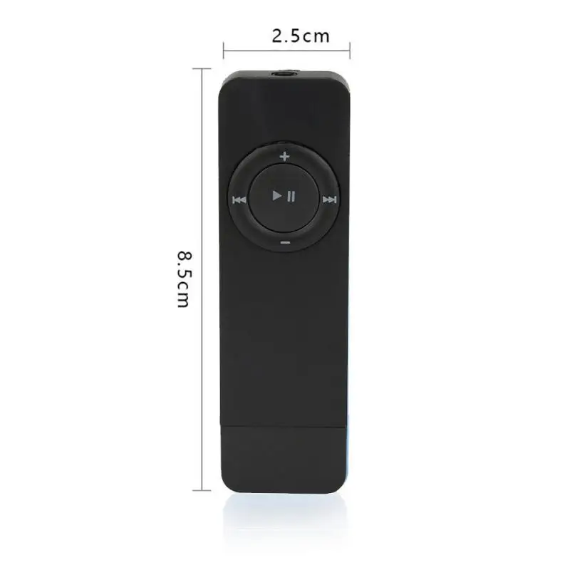 Высококачественный новый музыкальный плеер USB миниатюрный металлический зажим