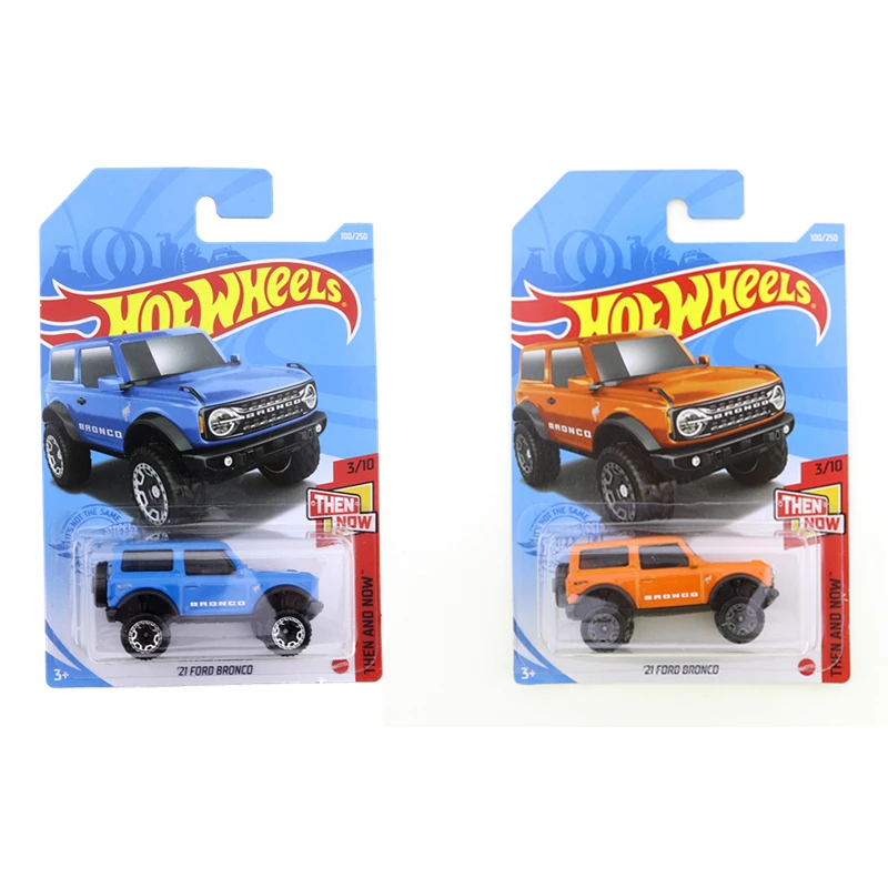 

2021-100 2022-68 Hot Wheels 21 FORD BRONCO Mini Alloy Coupe 1/64 Metal Diecast Model Car Kids Toys Gift