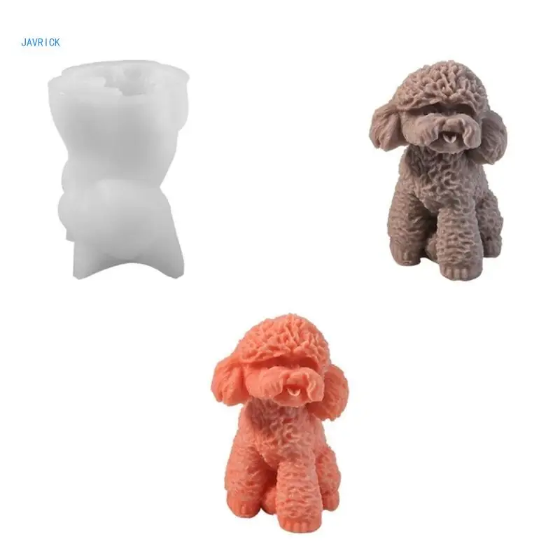Домашняя силиконовая форма для свечей собак реалистичная ароматических с