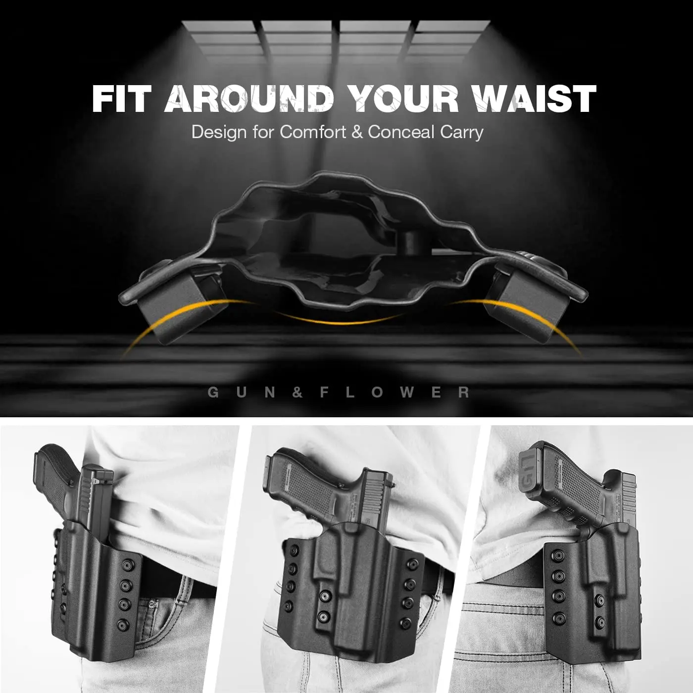 Кобура Kydex Gun Flower для CZ P07 / P09 P10C