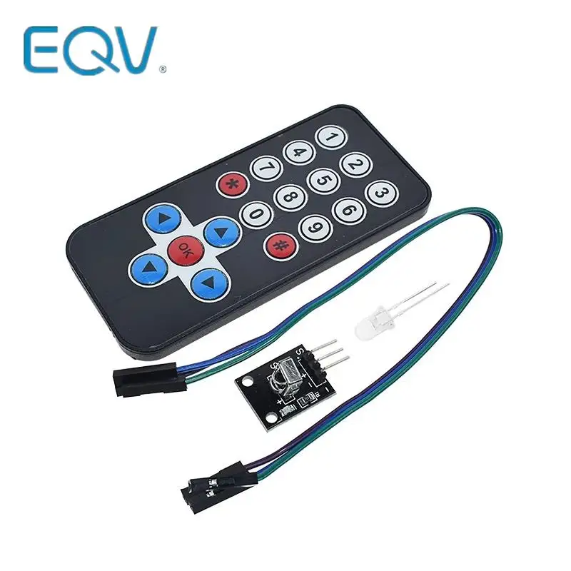 

Комплект инфракрасных модулей дистанционного управления HX1838 для Arduino Raspberry Pi, 1 комплект