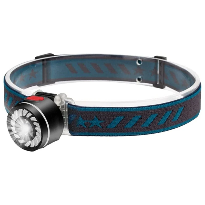 

LED Head Light Lamp Rechargeable,Head Light Lamp Lightweight Adjustable 300 Lumen with Red Light,Flashlight for Running