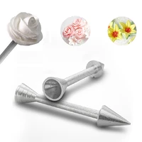 roses flower holder decoration pastry sticks baking cone piping cake cream tools