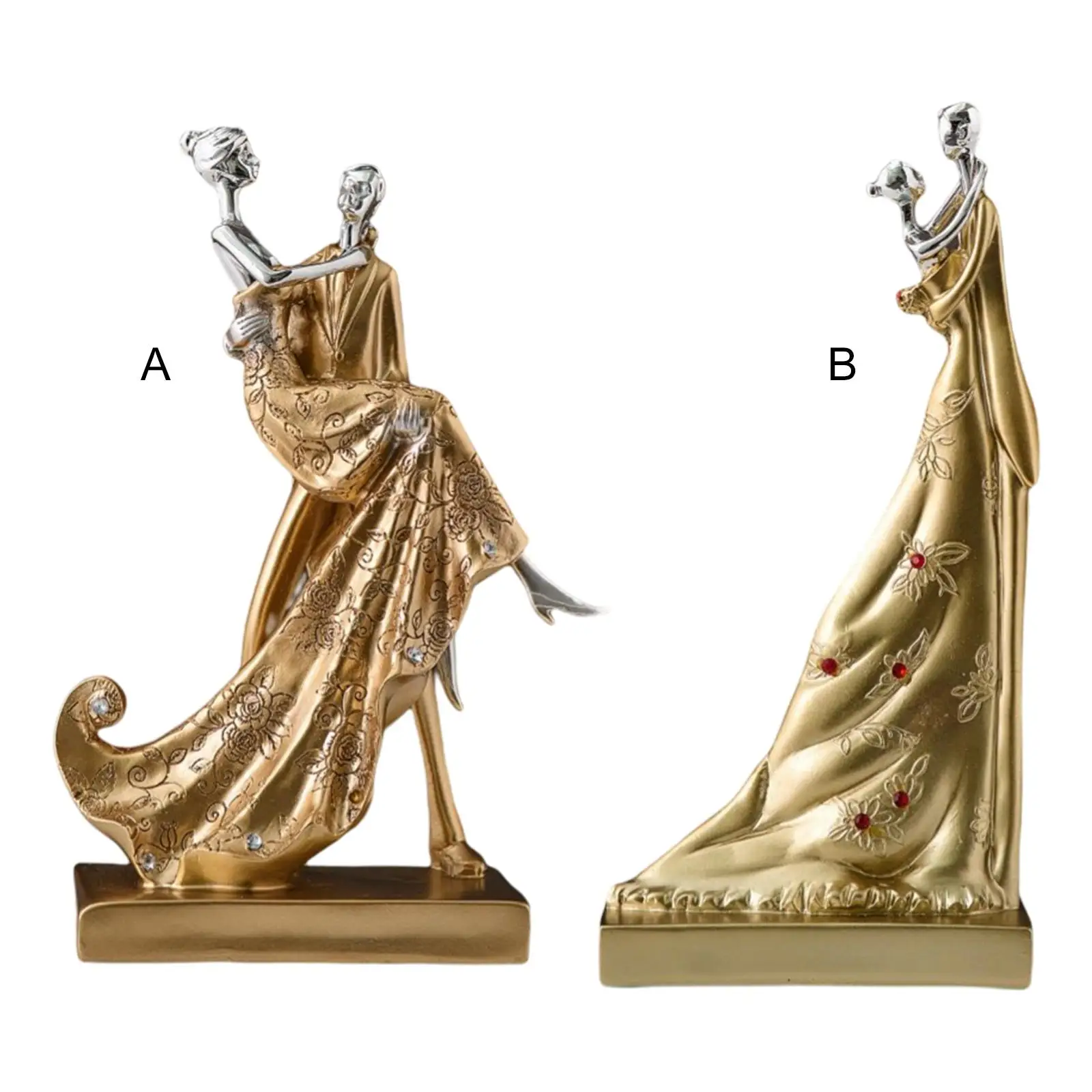 

Романтическая элегантная парная статуэтка, любимая скульптура, Подарок на годовщину, статуэтка для влюбленных, Офисная Книжная полка, наст...