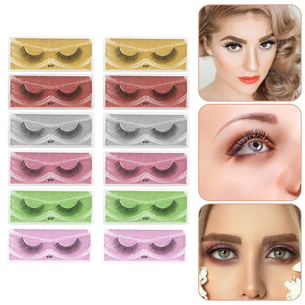 

12 пар, женские ресницы для наращивания