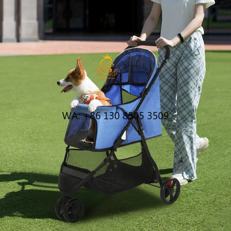 Фото Классическая портативная коляска-переноска EUR VET для собак и кошек: для прогулок и путешествий №1