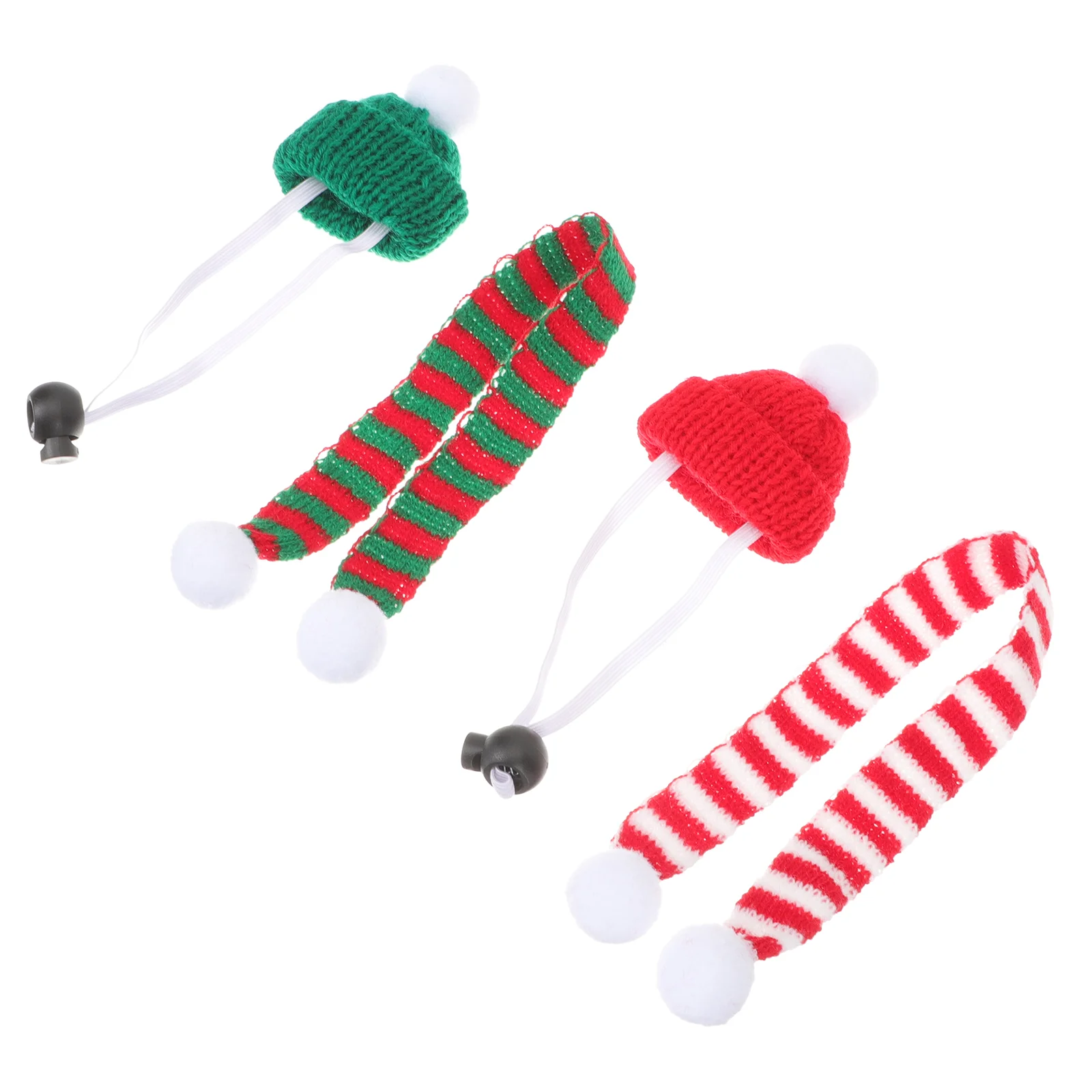 

Hat Christmas Bottlerat Hamster Hats Scarves Mini Santaguineadog Bowtie Small Scarfcap Cover Pet Costume Red Felt Festival Candy