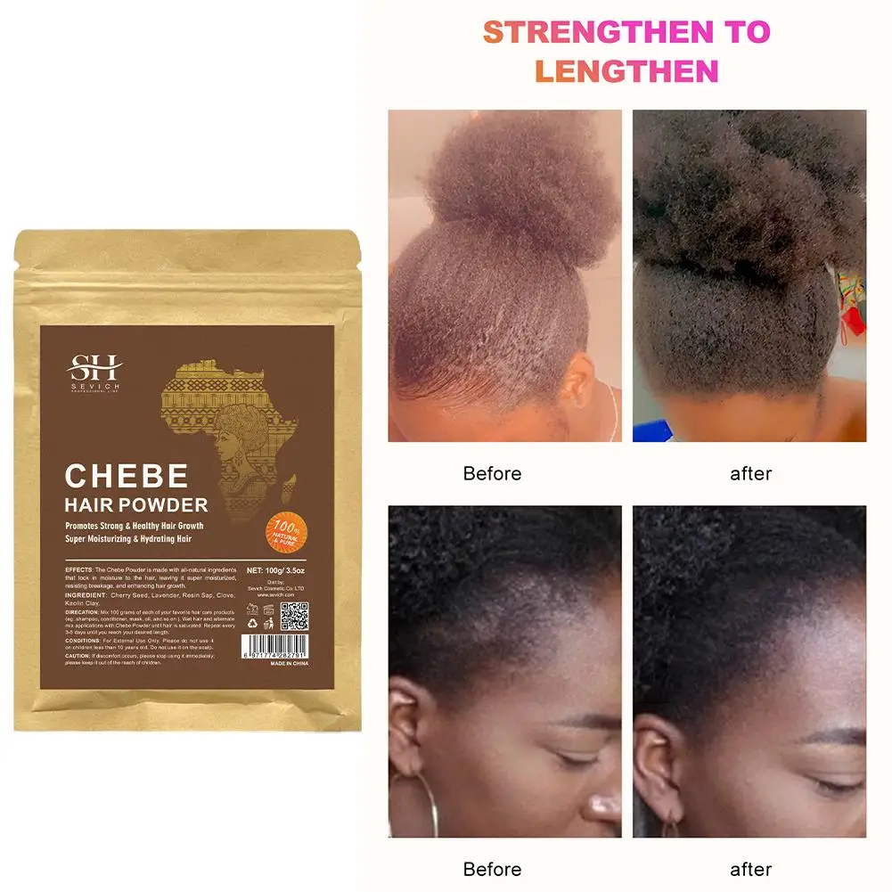 100 г Chebe Powder Africa Women Traction Alopecia Hair Wig Treatment Natural Care Get Of Mask Ri A0K6