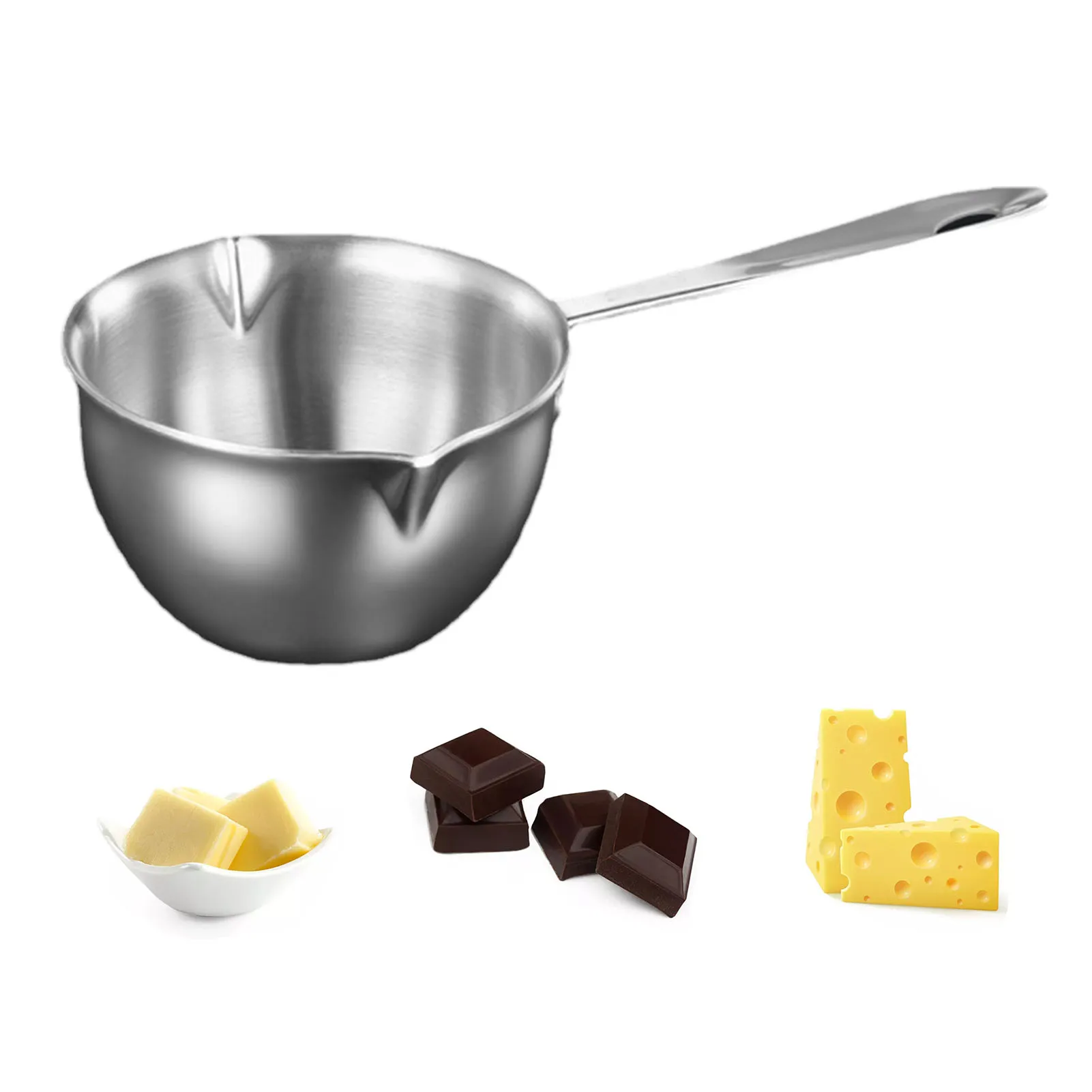 

Stainless Steel Double Boiler Pot Melting Pot For Chocolate Candy Candle Soap Wax Practical Home Kitchen Cooking Tools Gadgets