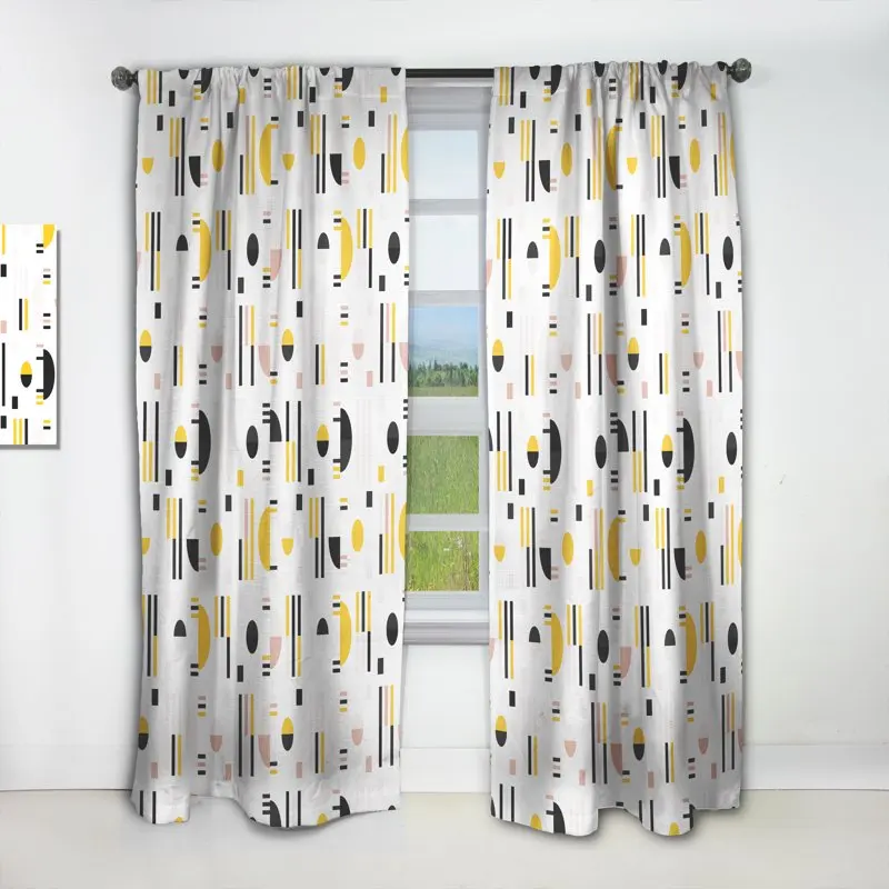

Retro Design XVII' Mid-Century Modern Curtain Panel