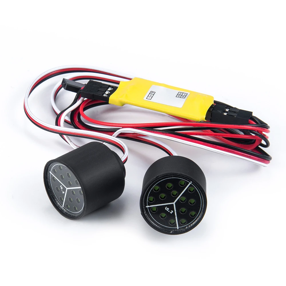 Передняя светодиодная фара MIBIDAO для осевого SCX10 III AXI03007 JEEP Wrangler AXI03006 Gladiator 1/10