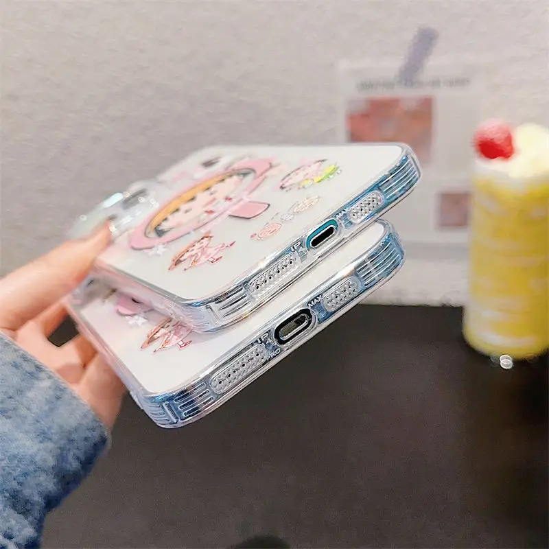 Милый чехол для телефона C-Chibis Maruko-chans Magsafe в стиле аниме iPhone 16 15 14 13 12 11 8 Plus Pro Max X XR