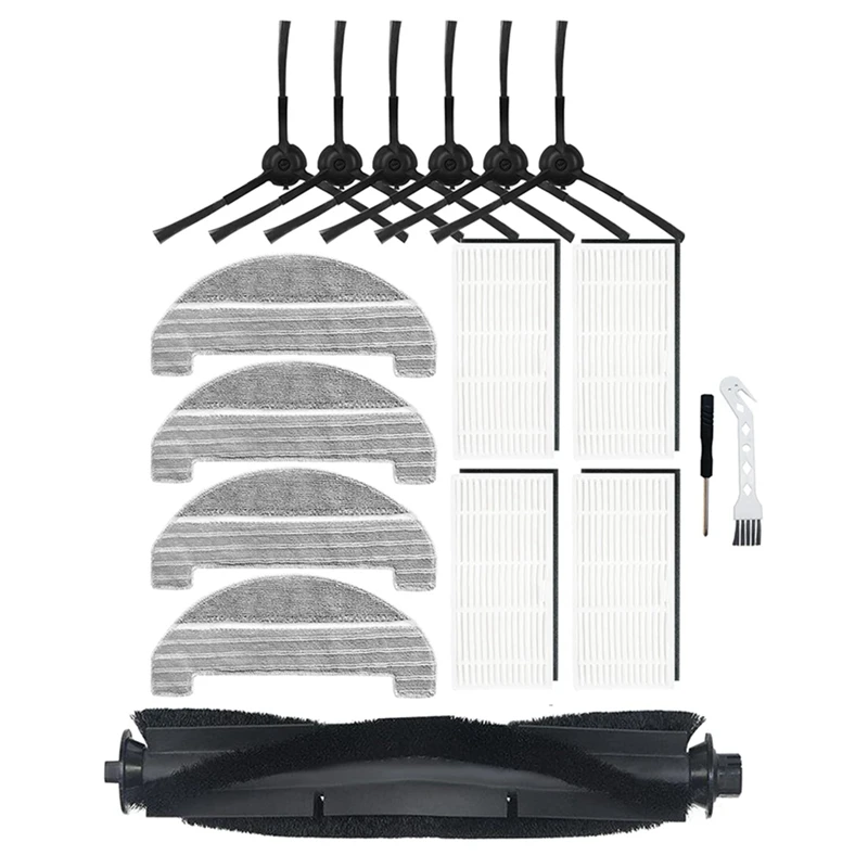 

Top Sale Replacement Parts Roller Brush Side Brush HEPA Filter Compatible For Proscenic M8pro Robot Vacuum Cleaner Accessories