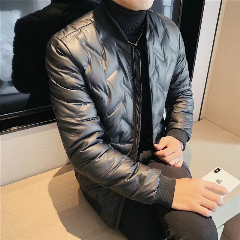 2021 Winter Light Thin Duck Down Jackets Men's Korean Fashion Slim Casual Down Coats Short Warm Parkas Outdoor Windproof Jacket
