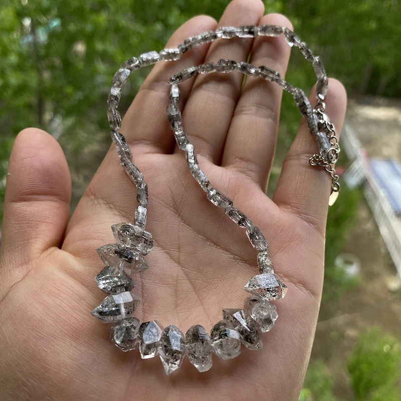 Модное дизайнерское ожерелье Unit One из грубого натурального двухконечного