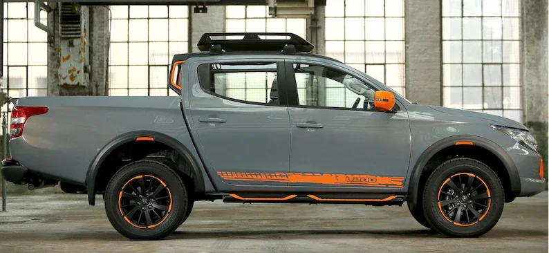 

Pair of Sport Side Stripes Decal Sticker Vinyl Compatible with Mitsubishi L200