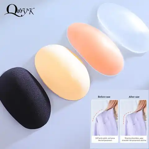Soft Silicone Shoulder Anti Slip Padded Shoulder Pad For Woman Shoulder Enhancer Reusable Self-Adhesive Clothing Decoration