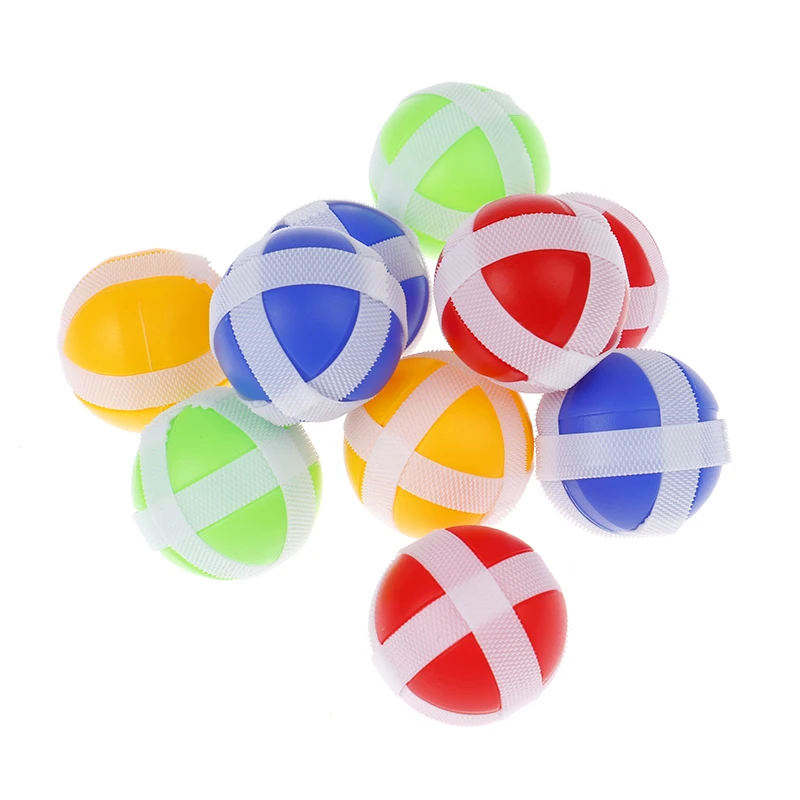 

10PCS 3.4cm Montessori Dart Board Target Shooting Target Ball Sports Game Toys Outdoor Toy Sticky Ball Random Color