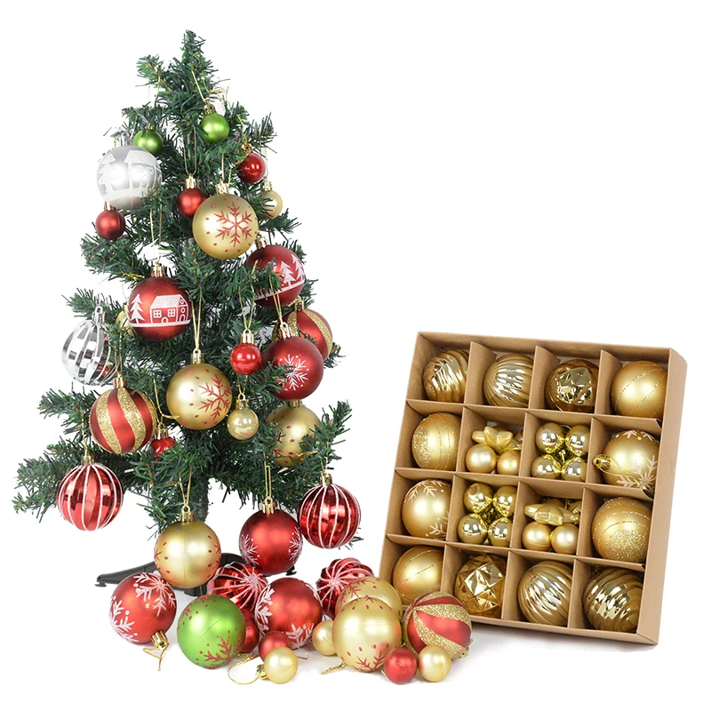 

42/44 шт., подвесные шарики для ёлки, 6 см