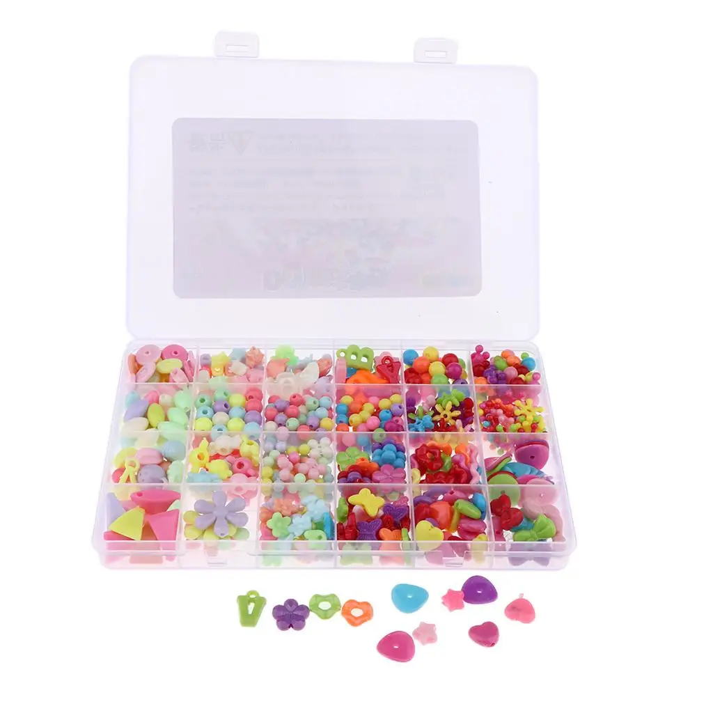 

Acrylic Loose Beads Jewelry Making Supplies Kids DIY Crafts Finding Set