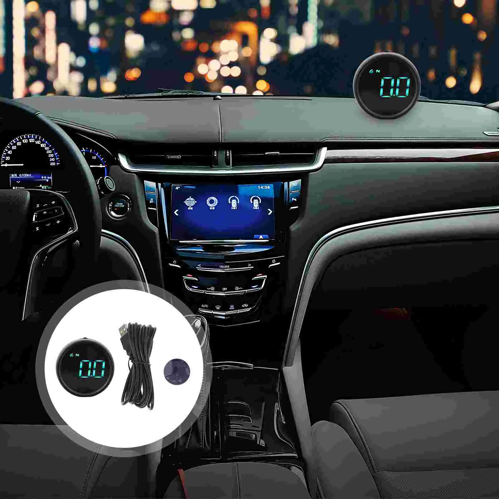 

1 Set Car Head Display Overspeed Alarm Speedometer Digital Gauges Speedometer