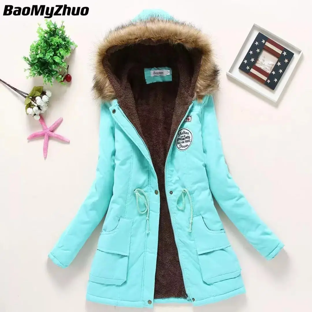 Winter Warm Down Jacket Coat Women 2021 Vintage Luxury Oversize Hooded Solid Color Lambswool Thick Padded Jackets 2022 Outerwear