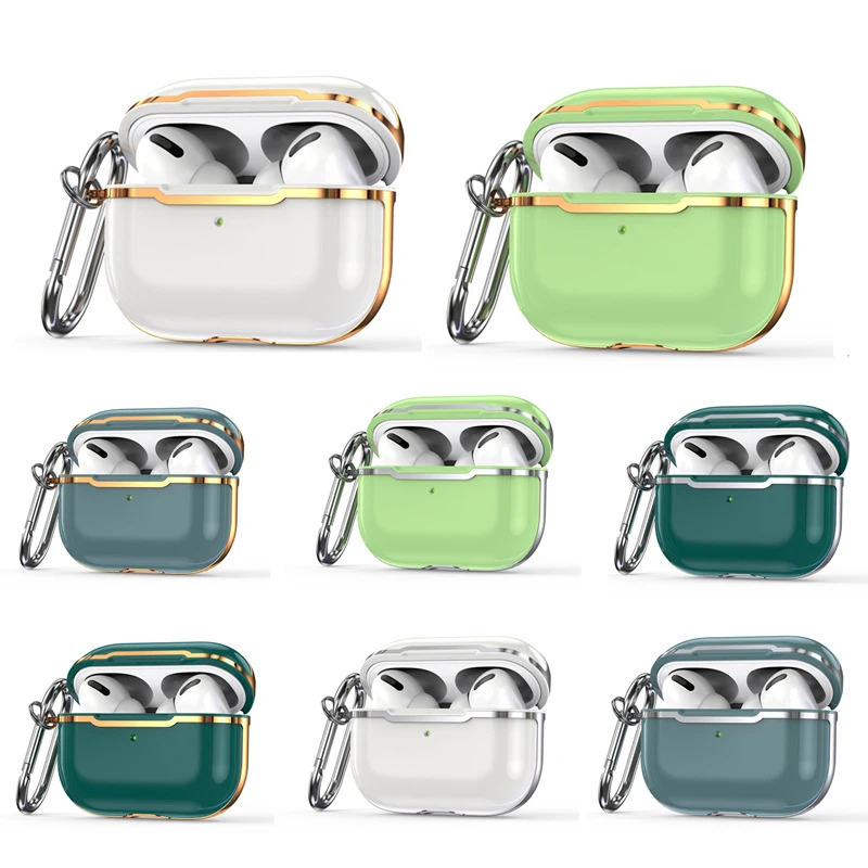 

Чехол из ТПУ для Airpods pro, роскошные аксессуары для наушников, беспроводной чехол с Bluetooth для Apple Airpods 2, 3, чехол с брелоком