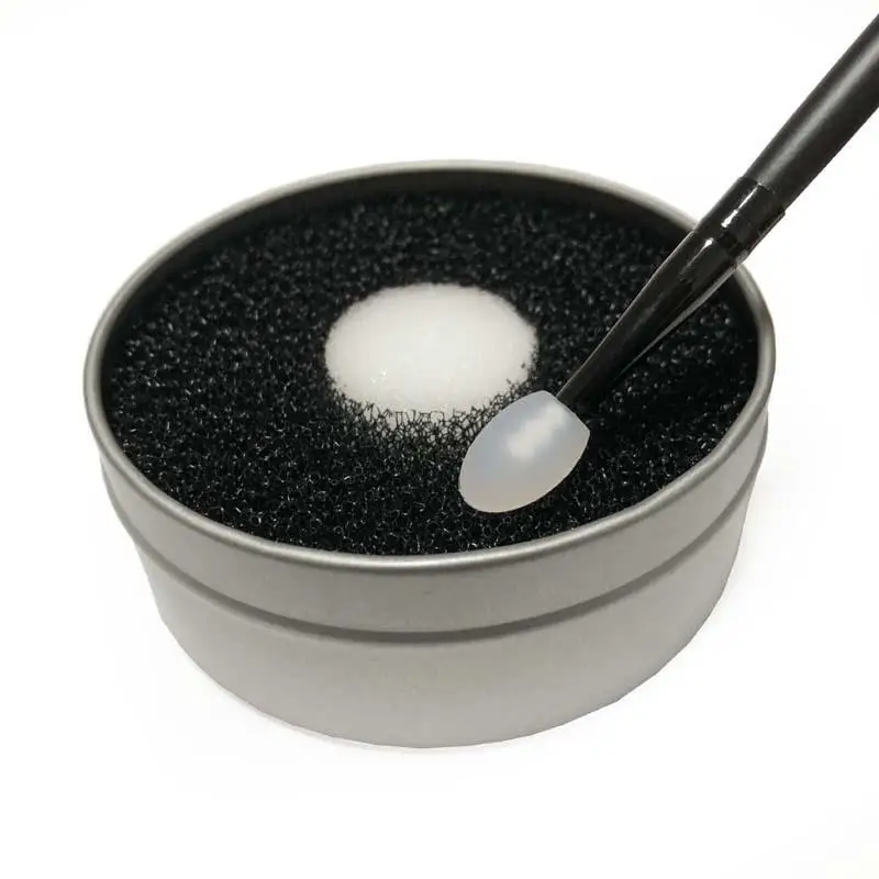 Набор для сухой чистки кистей макияжа двусторонние кисти теней век губка