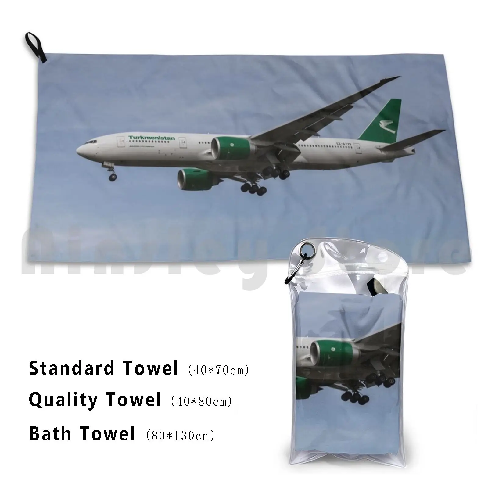 

Turkmenistan Boeing 777-22k Bath Towel Beach Cushion Turkmenistan Turkmenistan Jet Turkmenistan Jet Turkmenistan