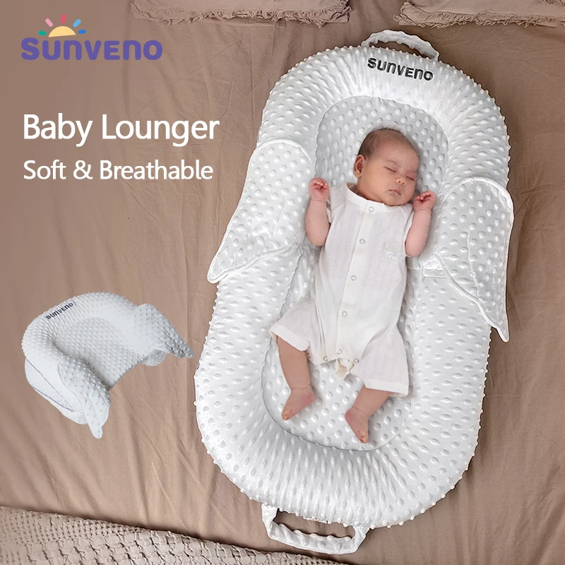 

Sunveno Breathable Portable Baby Nest Infant Baby Lounger Bed Newborn Crib Toddler Bed Baby Nursery Carrycot Co Sleep 0-12months