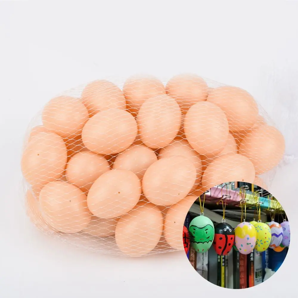 

20pcs DIY Home Supplies Festival Kid School Simulated Egg Party Decor Easter Egg Painting Egg