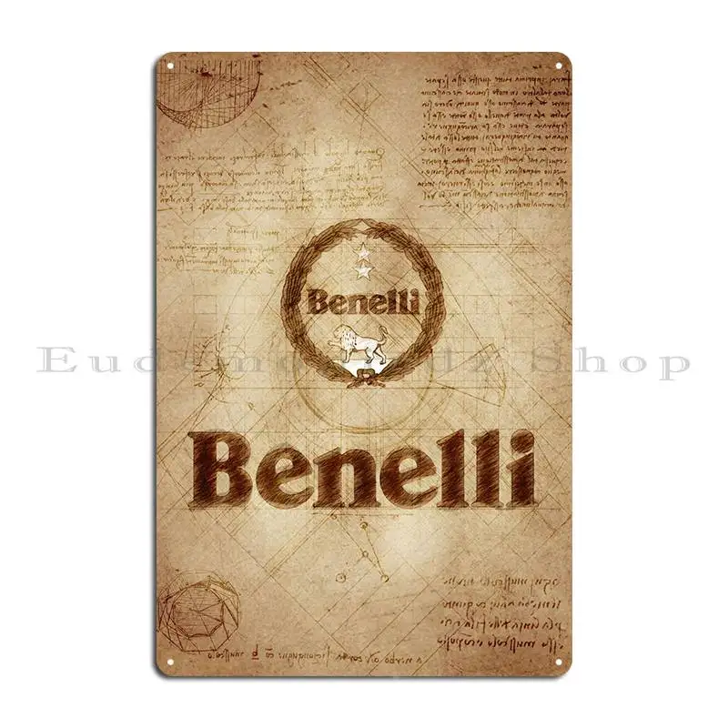 Металлический знак Benelli