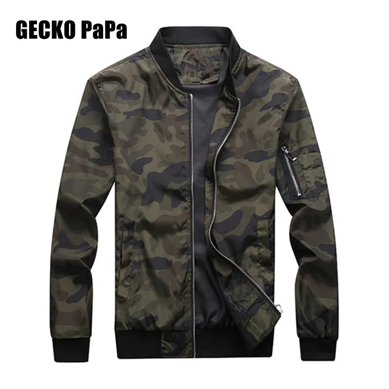 

Spring Autumn Mens Bomber 2022 Fashion Camouflage Men Baseball Jacket Casual Plus Size Outdoor Sports Man Outwear L-6XL