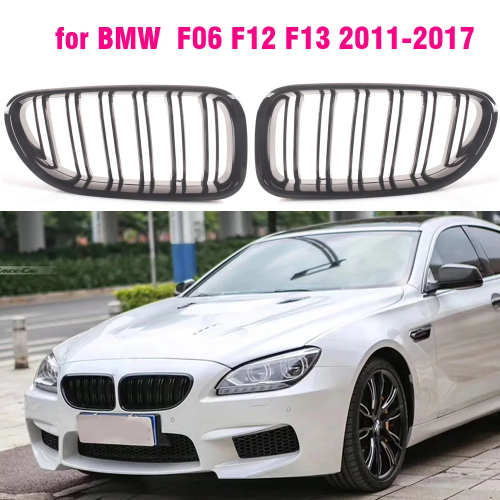 Gloss Black Front Bumper Kidney Grill Grilles For BMW M6 640i 650i F06 F12 F13 2012 2013 2014 2015 2016 2017