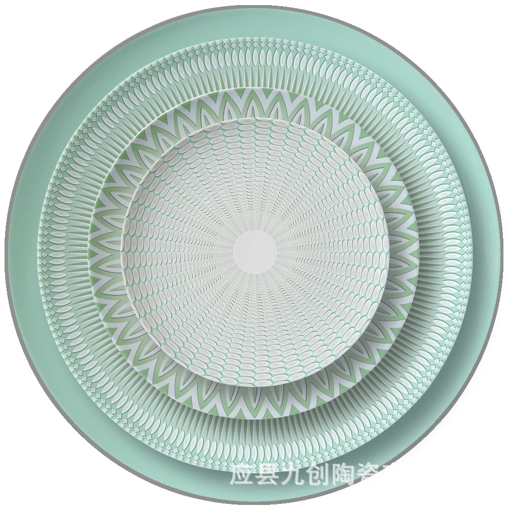 

Creative Chinese plate simple tableware salad bowl milk cup coffee cup dish set bone china dinnerware sets flatware set dish set