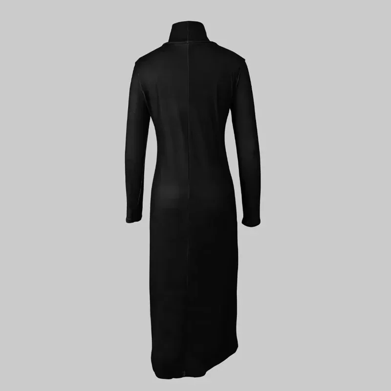 Beautyblue женский черный топ пуловеры свитер с высоким воротом повседневные